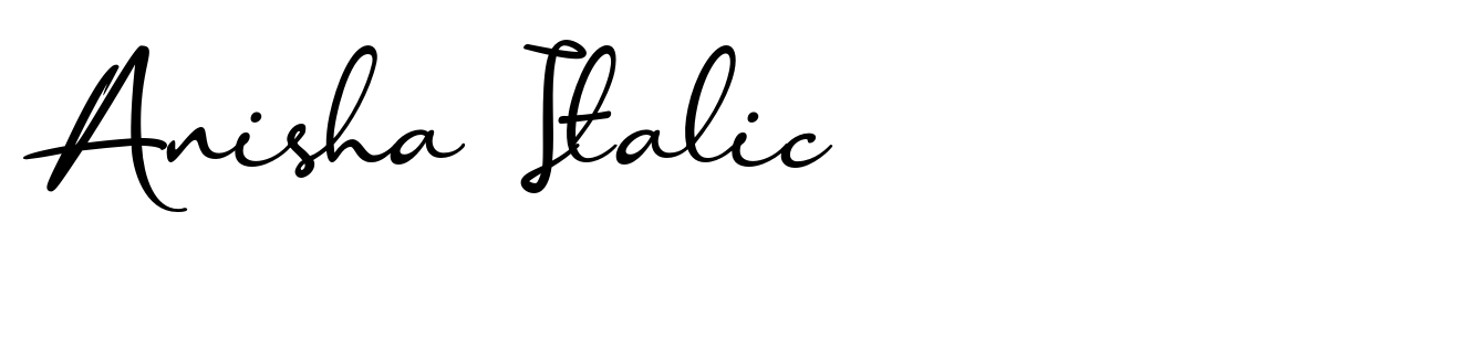 Anisha Italic